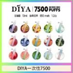 DIYA叮啞拋棄式7500 Puffs一次性電子煙3%